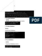 Lab report on MySQL commands and queries