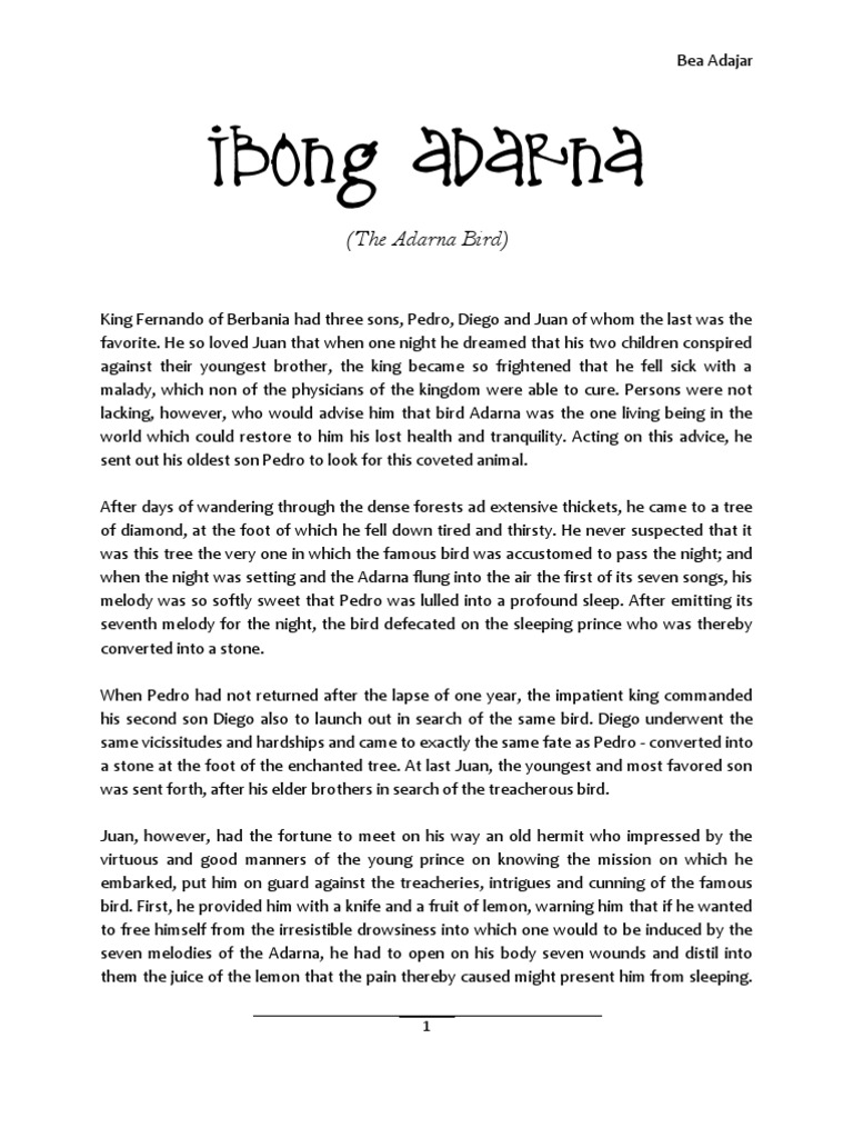 Ibong Adarna | PDF