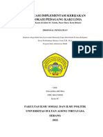 Evaluasi Implementasi Kebijakan Relokasi Pedagang Kaki Lima (Studi Kasus Di Jalan M. Yamin, Pasar Baru, Kota Bekasi)