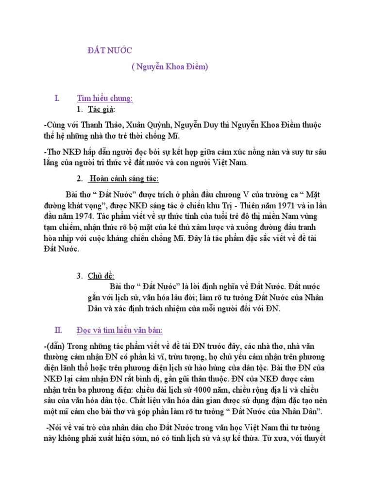ĐẤT NƯỚC | PDF