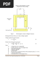 Analysis On Magnetic Actuator (Basic of Energy Convertion)