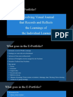 Record Learner Growth with an E-Portfolio