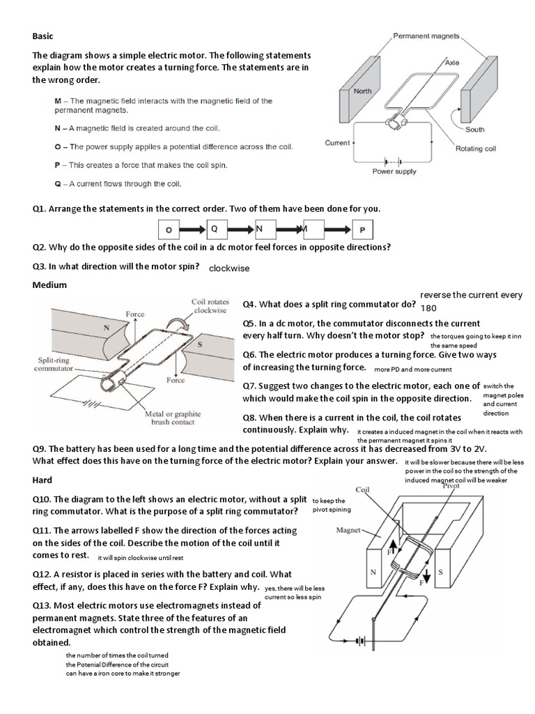 Kami Export Easa A ME0400656 MotorsWorksheet PDF Electric