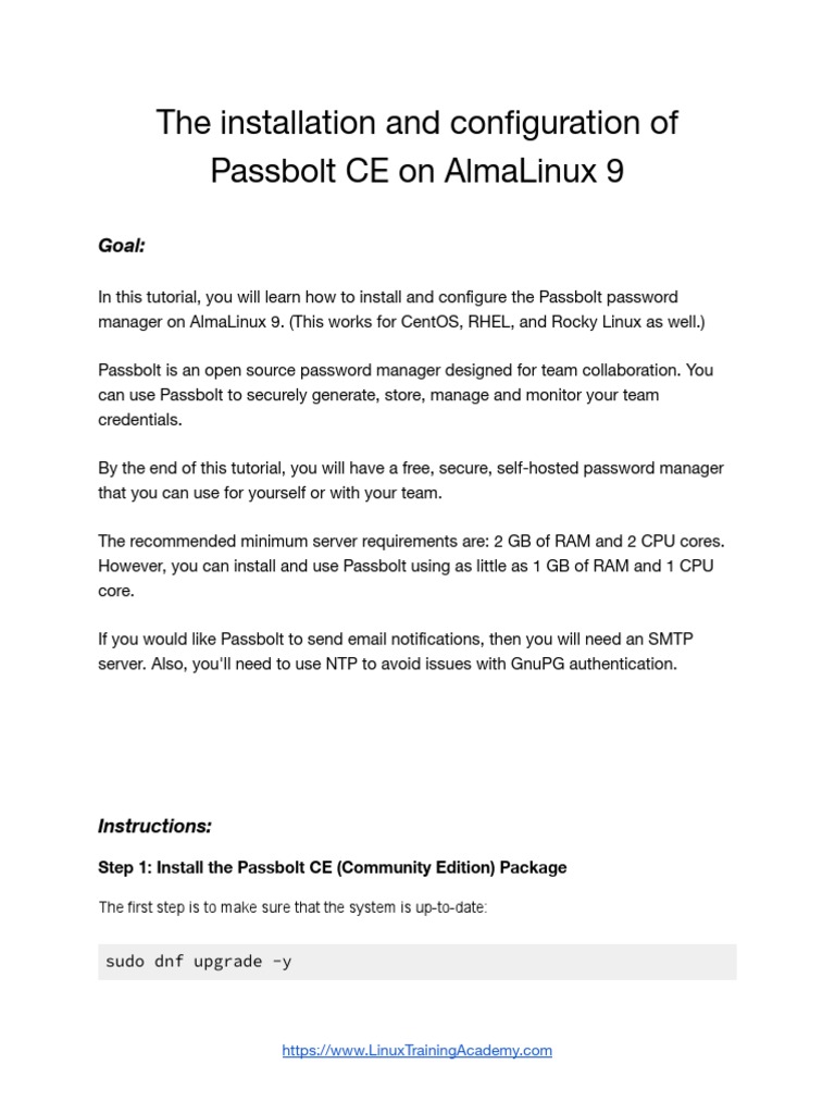 Install Passbolt CE on AlmaLinux 9 | PDF | Public Key Certificate ...