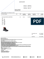 Quotation for Safety Shoes