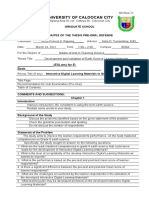 Minutes Pre - Oral Defense - AFRapsing New