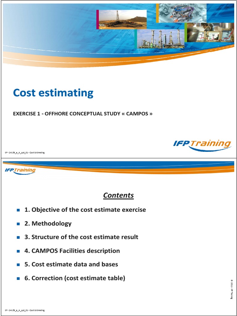 03 1 Cost Estimating Offshore CAMPOS | PDF | Pipeline Transport ...