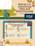 NutLab 5 Calculating Diets and Meal Planning