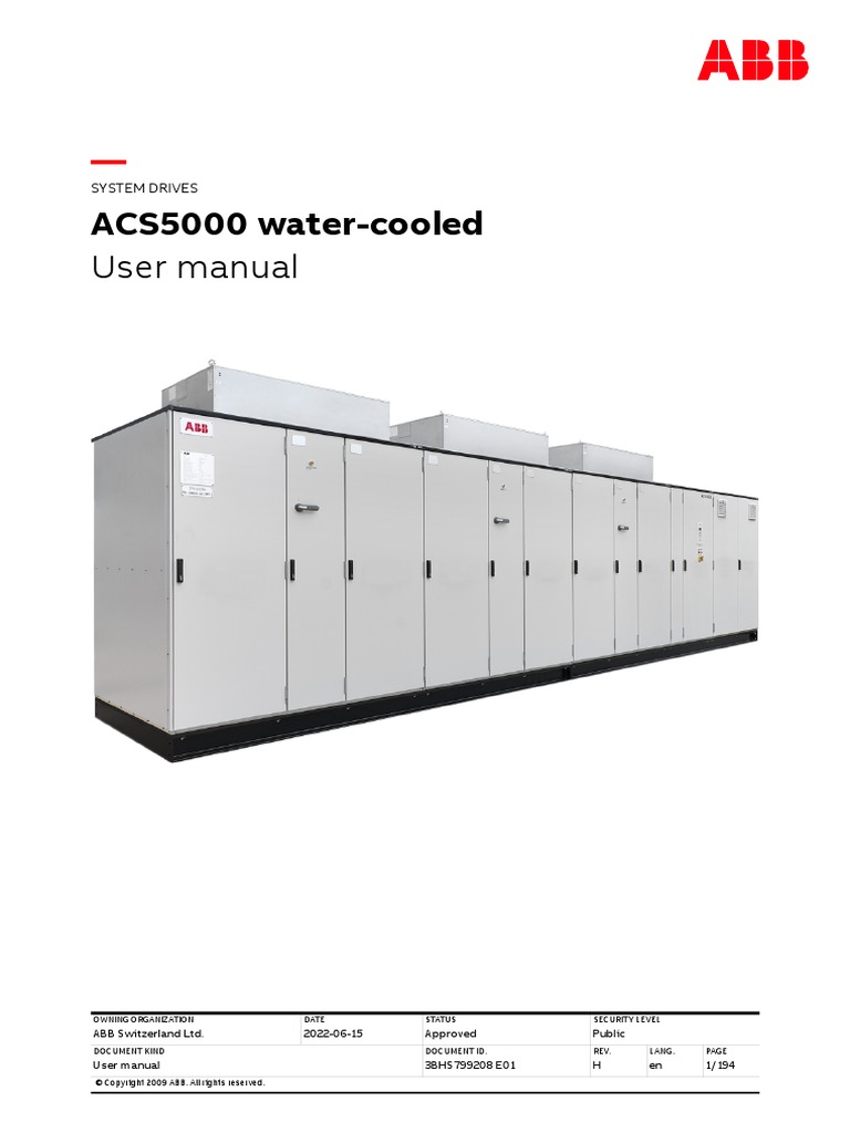 VFD ACS5000 Water-Cooled | PDF | Computer Security | Security