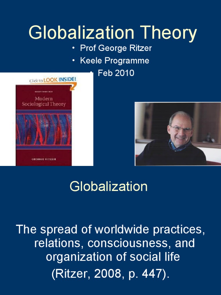 Understanding Ritzer | PDF | Mc Donald's | Globalization