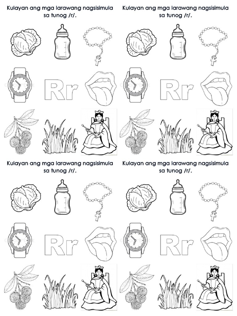 Larawan at Pantig NG Titik RR | PDF