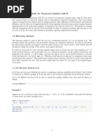 Computational Method For Numerical Analysis With R