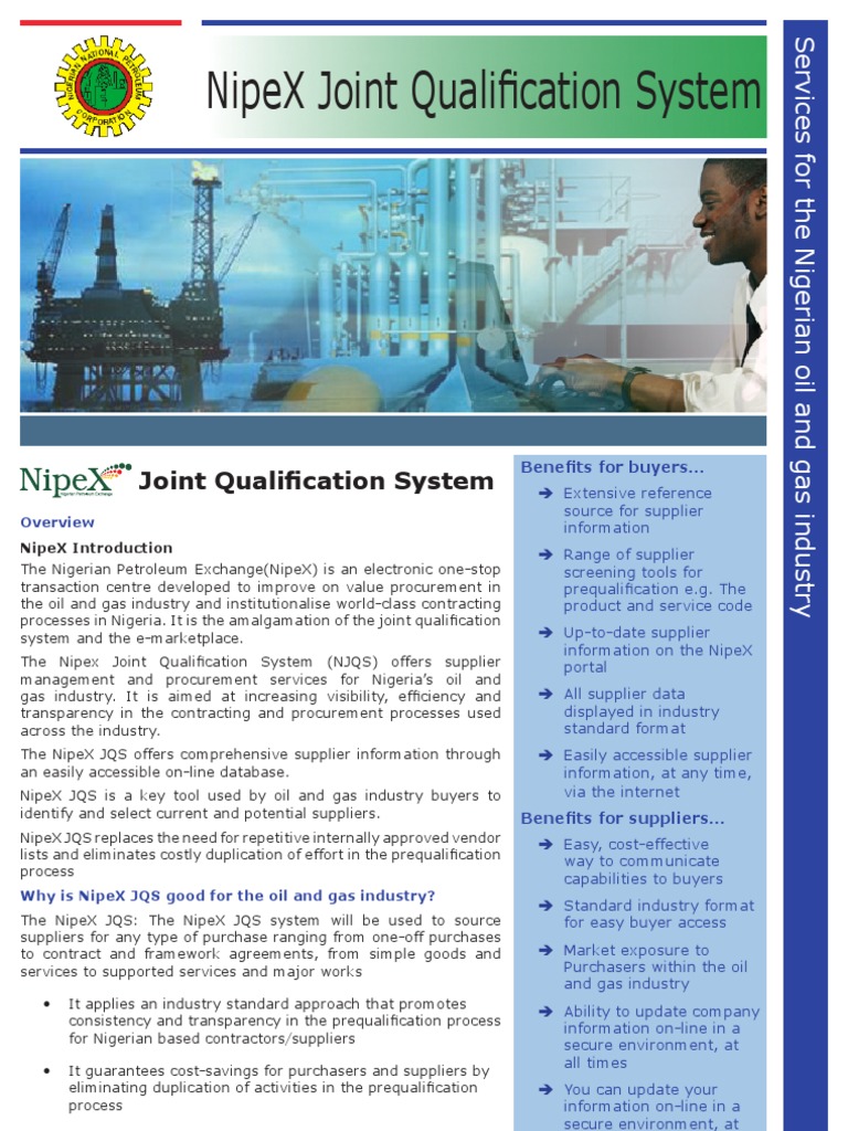 Nipex NNPC | PDF | Supply Chain | Procurement