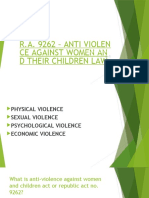 Jhonmarkcabrillos B 1 R.A. 9262 Anti Violence Against Women and Their Children Law Paliwang