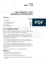 Characteristic and minimal polynomial