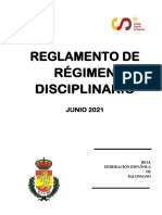 BMPlaya Reglamento Regimen Disciplinario Junio 2021