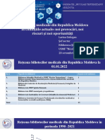 Larisa Gologan. Bibliotecile Medicale Din Republica Moldova În Condițiile Actuale: Noi Provocări, Noi Riscuri Și Noi Oportunități