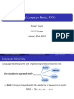 Neural Language Model RNN Overview