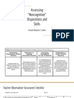 Assessing "Noncognitive" Dispositions and Skills: Heaven Rhajanie C. Galido