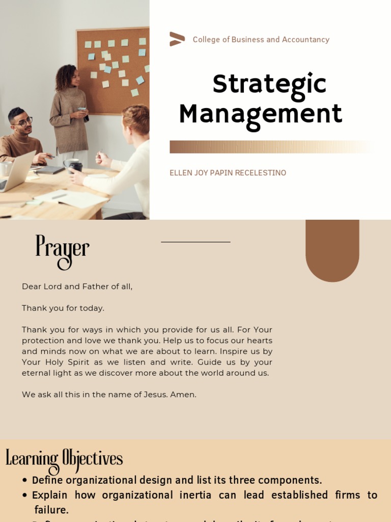 Topic 3.0 Strt. MGT 3 | PDF | Organizational Structure | Organizational ...