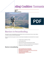 Barriers To Breastfeeding-Tasmania