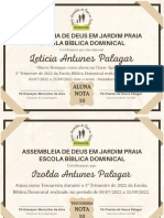 Certificado EBD