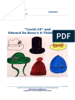 Covid 19 and Edward de Bono 6 Thinking Hats