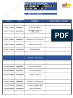 Escala de recepção IASD Vila Menezes janeiro e fevereiro 2023