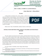 INTERAÇÕES ENTRE O CLIMA, O TEMPO E A SAUDE HUMANA- Denise Maria Sette e Helena Ribeiro