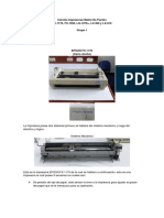 Informe Impresoras Matriz de Puntos GRUPO 1