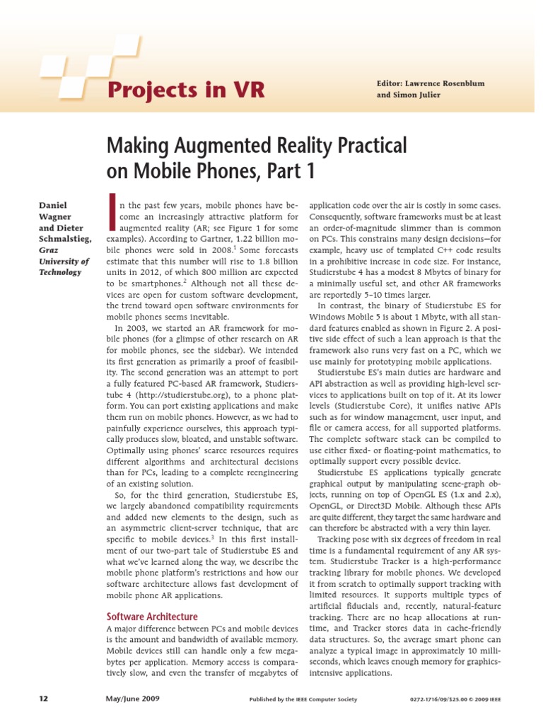 Making Augmented Reality Practical | PDF | Central Processing Unit ...