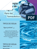 Microbiologia Dos Tipos de Águas para Uso Farmacêutico