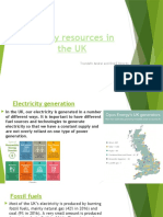 Energy Resources in The UK
