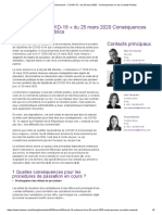 Dentons - Ordonnance COVID-19 Du 25 Mars 2020 - Conséquences Sur Les Contrats Publics