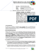 Sindicato de Trabajadore Adm - Educacion Huancarama - Apelacion