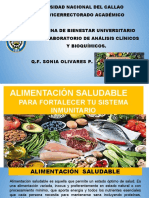 Alimentación saludable fortalece sistema inmunitario