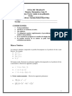 Factor común de un Polinomio