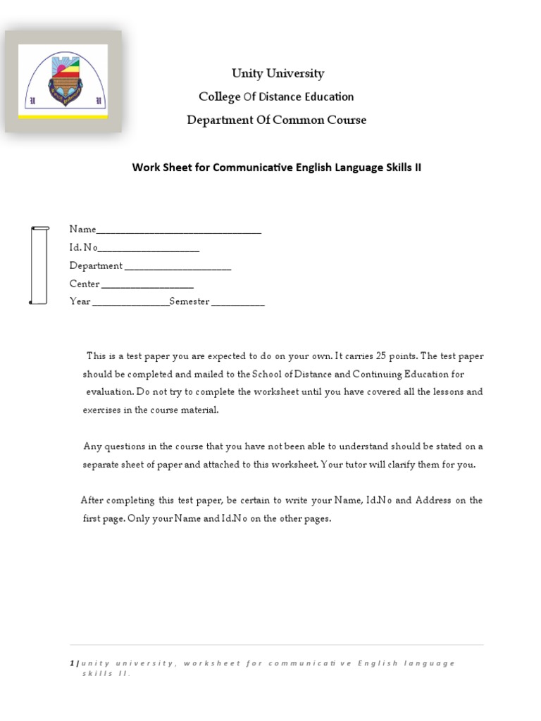 Communicative II Work Sheet | PDF | Commonwealth Of Nations | Monarch