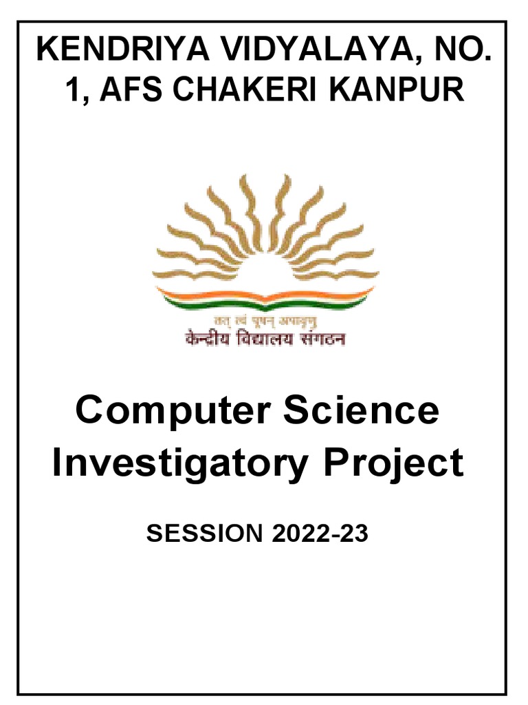 CS Project CLASS 12 CBSE | PDF | Databases | Table (Database)
