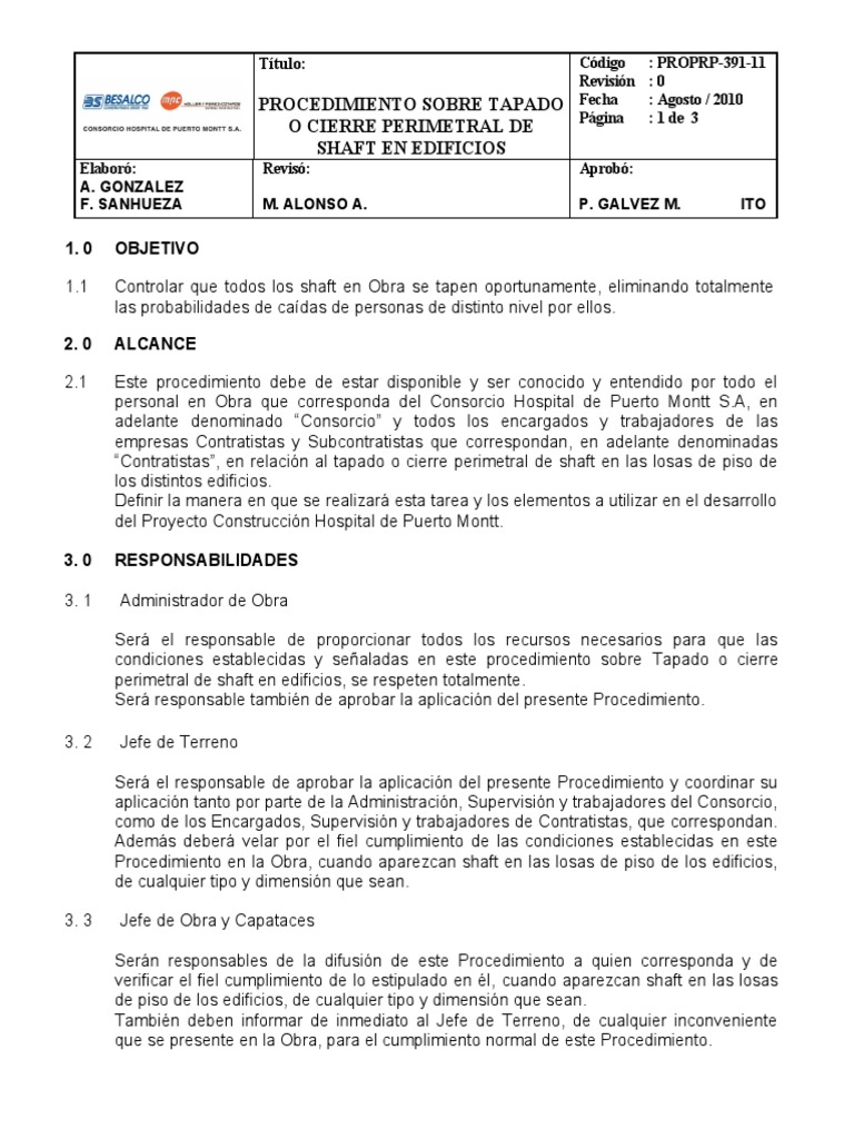 PROPRP39111 Tapado o Cierre Perimetral de Shaft en Edificios PDF