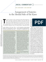 The Management of Injuries To The Medial Side of The Knee