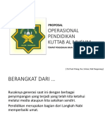 Proposal Operasional Pendidikan Kuttab Al Muslim