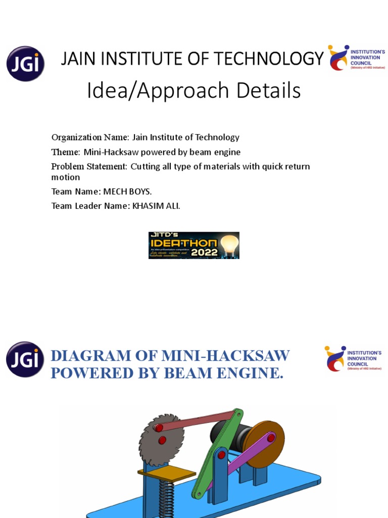 Mini Hacksaw Powered by Beam Engine | PDF | Engines | Secondary Sector ...