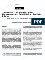 The Role of Proprioception in The Management and Rehabilitation of Athletic Injuries