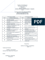 Most and Least Mastered Skills in Practical Research 2 and Fundamentals of ABM2