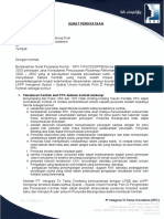 Surat Pernyataan Keterlambatan Kontrak RM RBP