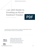 The 2023 Guide To Creating An Excel Contract Tracker