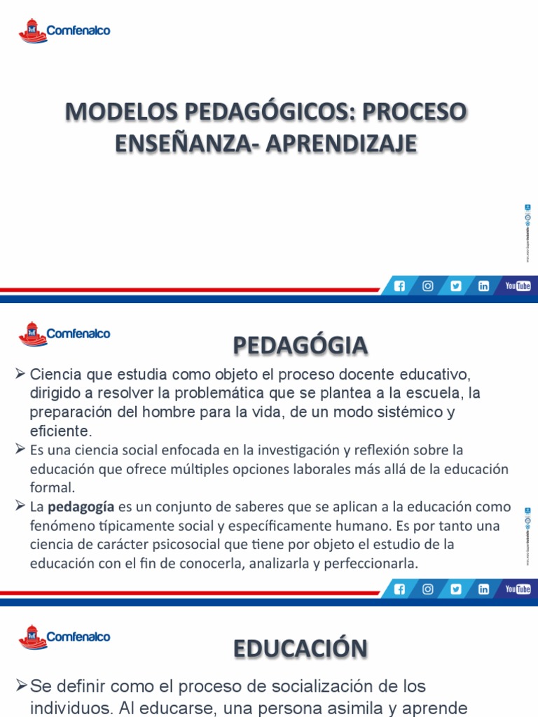 Modelos Pedagógicos en Educación | PDF | Aprendizaje | Enseñando