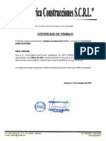 Certificado Modificado