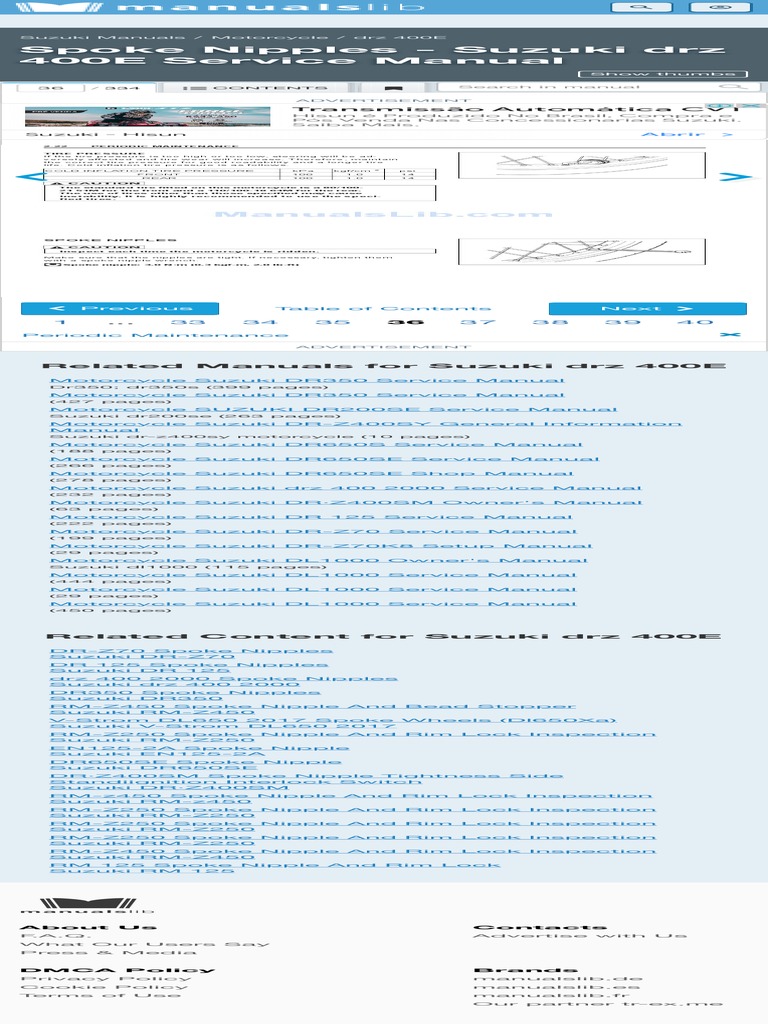 SUZUKI DRZ 400 S SERVICE MANUAL PDF intelligence overview